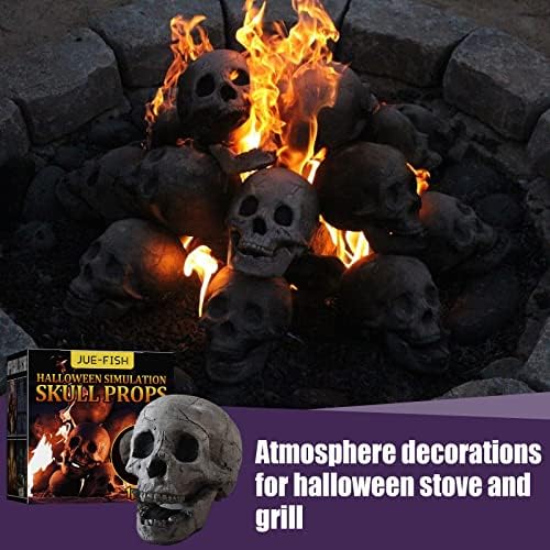 Fastbobitong Halloween Dekoráció Tűz-, Szimuláció, Fa, Tűz, Kandalló Égő Horror Kellékek (Fekete, Egy Méret)