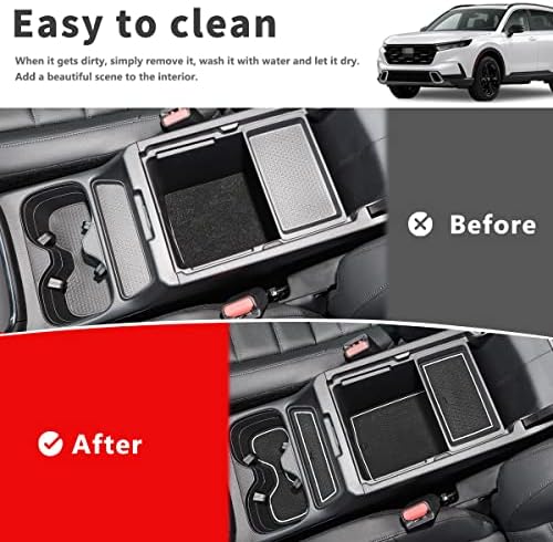 Auovo Anti-Por Szőnyeg Kompatibilis Honda CRV CR-V 2023 Ajtó Nyílás Pad Autó Belső Gépjármű Dekoráció Autó Tartozékok középkonzol