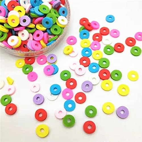 SHUKELE NIANTU109 20g/Mix Kör alakú Gyűrű Síp Candy Agyag Polimer DIY Kézműves Kis Aranyos Kártya Készítés Kiegészítők Ajándék