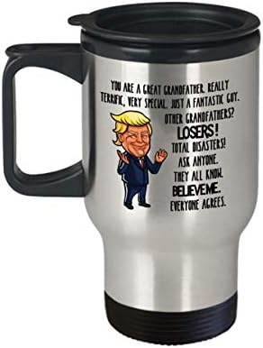 Donald Trump Nagyapám Apák Napi Bögre Te dédapád Vicces Szülinapi Ötletet Unokája Unokája Kávé, Tea Csésze Férfi