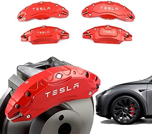 Féknyereg Kiterjed Készlet 4 Kompatibilis a Tesla Model Y Tartozékok, 2017-2022 19 20 Hüvelyk Kerékagy Első, mind a Hátsó