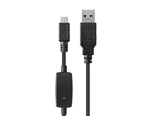 Monoprice USB 2.0 Kábel - 4.5 Méter - Fekete | USB-A Típusú Férfi, USB Micro B Típusú Férfi 30/20 AWG gyorstöltés/Biztonsági