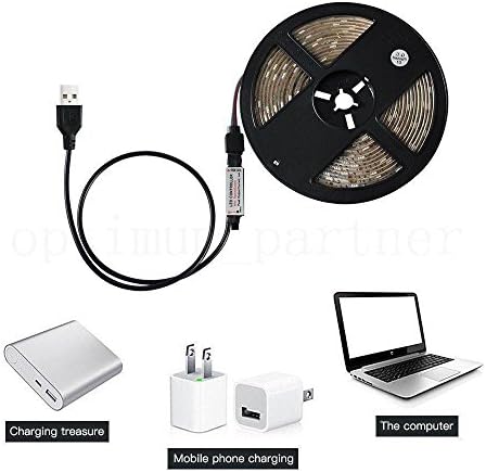 50Cm USB Led Szalag Fény, Tv Hátsó Lámpa 5050Rgb Színe Változó+Távirányító AG0