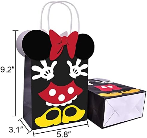 Min Egér Parti Kellékek Táskák-Micky Minié Papír Kezelésére Candy ajándékok Gyerekeknek, Születésnapi Micky Minié Party Kellékek