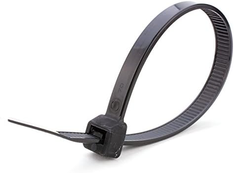 48 Hüvelyk Fekete, UV-Extra nagy teherbírású HVAC Kábel Tie - 50 Csomag