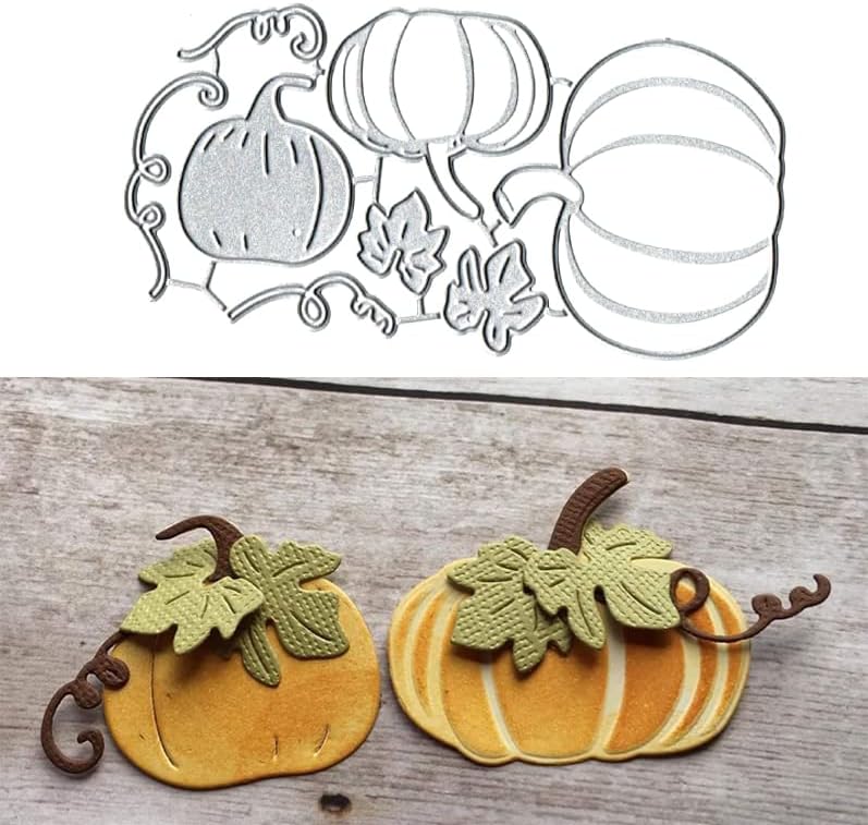 Halloween Pumpkin Fém Meghalni Darabok, Halloween Tök fémforgácsolási Meghal Vágott Stencil Kártya Paper Craft DIY Sablon