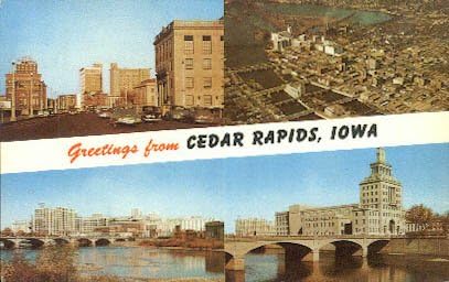 Cedar Rapids, Iowa Képeslap