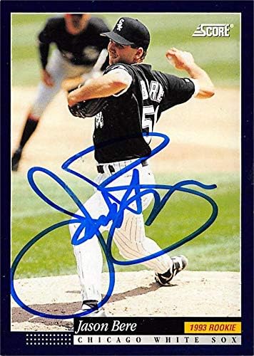Autogramot Raktár 621661 Jason, Mielőtt Dedikált Baseball Kártya - Chicago White Sox - 1994 Pontszám Újonc Szám 563