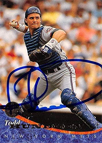 Autogramot Raktár 618620 Todd Hundley Dedikált Baseball Kártya - New York Mets, SC - 1994 Levél No. 323