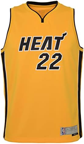 Outerstuff NBA Fiúk Ifjúsági (8-20) Jimmy Butler Miami Heat Szerzett Kiadás Jersey