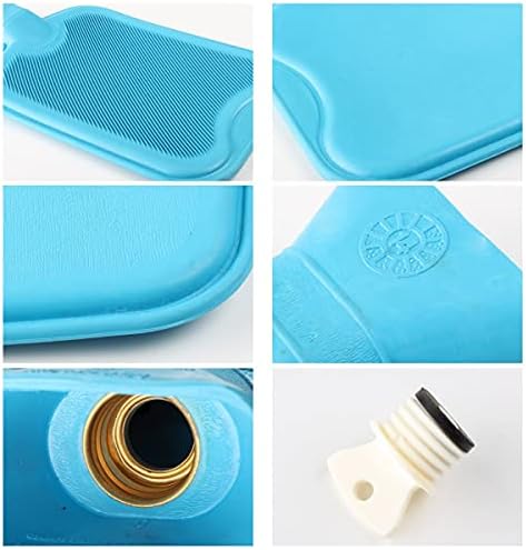 HomeTop Gyűjtőcsomagolás Gumi Meleg Víz Üveg 2L Kék, 1L Lila (2 Csomag)