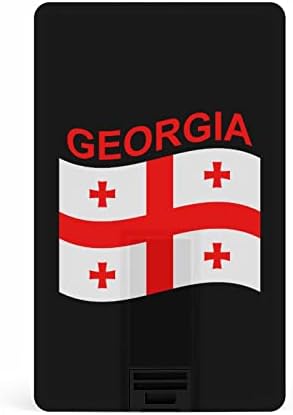 Zászló Georgia Hitelkártya USB Flash Meghajtók Személyre szabott Memory Stick Kulcs, Céges Ajándék, Promóciós Ajándékot 32G