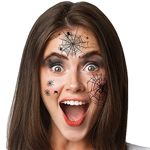 Supperb® Ideiglenes Tetoválás - a Pókokat, majd a Pók Nettó Horror Pókháló Pók Halloween Tetoválás (Horror Pókháló)
