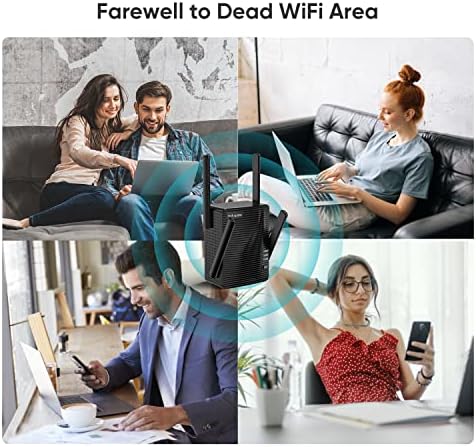 WiFi Extender - WiFi Erősítő,2100 mbit / s,WiFi Range Extender,WiFi internet Átjátszó,Wireless Extender Haza,Gigabit Port,5G&2.4