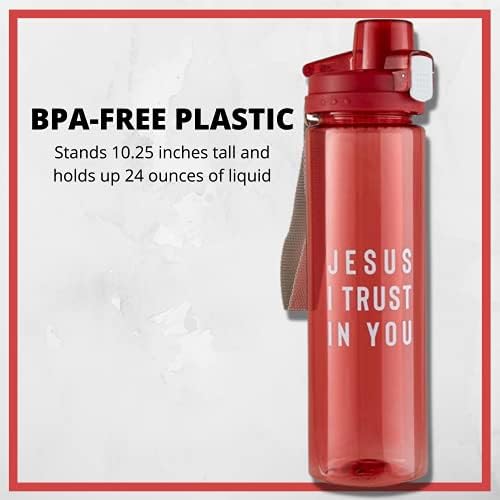 Jézusom, Bízom benned Vallási Műanyag vizes Palackot, Multi Használja Utazási Teát Forrázott Dobon, BPA-Mentes Inspiráló