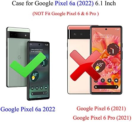 Ftonglogy a Google Pixel 6a 5G-Ügy: Katonai Minőségű, nagy teherbírású, kétrétegű Védő Teljes Test Masszív Tartós Lökhárító