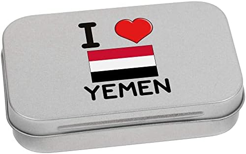 Azeeda 80mm 'Szeretem a Jemeni' Fém Csuklós Tin/Tároló Doboz (TT00184392)