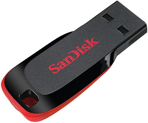 Sandisk Cruzer Blade USB Flash Meghajtó, 64 GB, Fekete/Piros (SDCZ50-064G-a46-os)