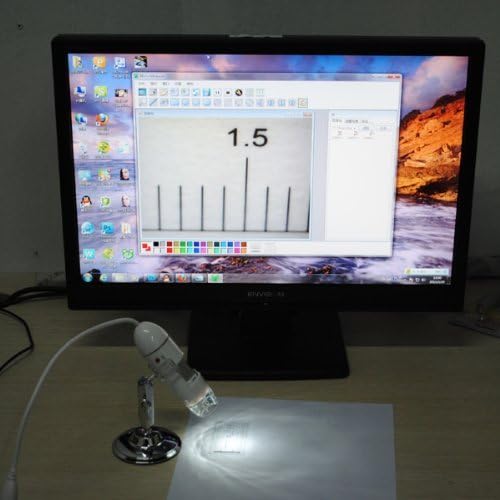2,0 MP USB 8LED Digitális Mikroszkóp Kihangosító Állni Endoszkóp Érzékelő 25X~400X Videó Kamera Zoom Nagyítás