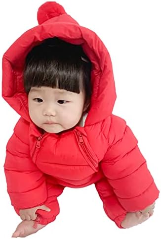 Kisgyermek Fiúk Lányok Hosszú Ujjú Egyszínű Téli Kabát Dzseki Sűrűsödik Szélálló Meleg Overál Outwear Fiúk Gyapjú
