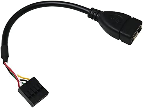 BAIRONG 10cm Alaplap USB 2.0 Adapter Kábel Egy Női Dupont 9 Pin-Női Fejléc Alaplap kábel Kábel USB-Header-USB Kábel (0,1