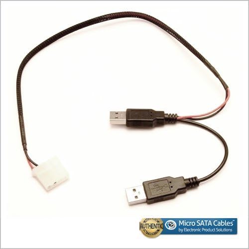 Mikro SATA Kábelek USB Y Kábel, 4 Pin-Női Molex Csatlakozó, 5 V-os Tápegység