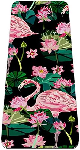 Siebzeh Flamingo Minta Prémium Vastag Jóga Szőnyeg Környezetbarát Gumi Health&Fitness Csúszásmentes Alátét Minden Típusú