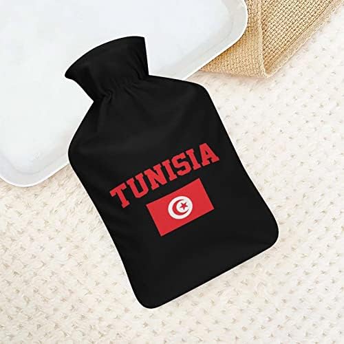 Tunézia Zászló Plüss Meleg Víz Táska Aranyos Gumi Víz Injekció Forró Vizes Palackot A Kéz-Láb Melegebb