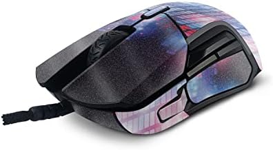 MightySkins Fényes Csillogó Bőr Kompatibilis SteelSeries Rivális 5 Gaming Mouse - Neon EQ | Védő, Tartós, Fényes Csillogás