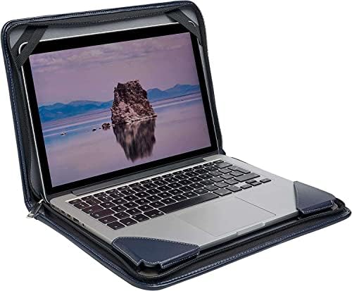 Broonel Kék Bőr Laptop Messenger Esetben - Kompatibilis ASUS VivoBook 14 X412 14 Laptop