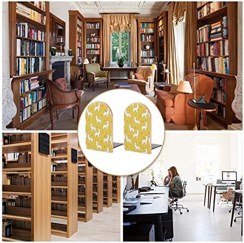 Alpaka Mustár által Andrea Lauren Fa Könyvtámasz Modern Dekoratív Könyvespolc Trendi Design Könyv Dugóval Home Office Készlet