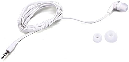 Prémium Mono Headset Lapos Fehér Vezetékes Egyetlen Fülhallgató Fülhallgató Mikrofon, Samsung Galaxy Tab 7 P1000 - Galaxy