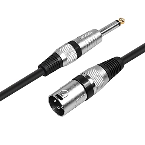 Vastag Mikrofon Kábel Jack 6.35 mm 6,5 mm-es Férfi XLR 6.3 mm 1/4 Audio Kábel Hangszóró Gitár Erősítő ERŐSÍTŐ