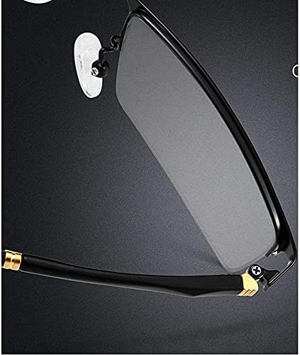 mincl Átmenet Photochromic Téglalap alakú Keret Bifokális Szemüvegre, A Férfiak, Nők, Világos Napszemüveg Olvasók UV400 (fekete,