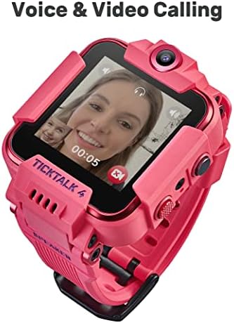 TickTalk 4 Gyerek Smartwatch a Hatalom Alap Csomag (Rózsaszín Karóra Piros Zseb T-Mobile Hálózat)