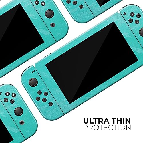 Design Skinz - Kompatibilis Nintendo DSi XL - Bőr Matrica Védő karcálló Cserélhető Vinil-Wrap Borító Finom Neon Türkiz Felület