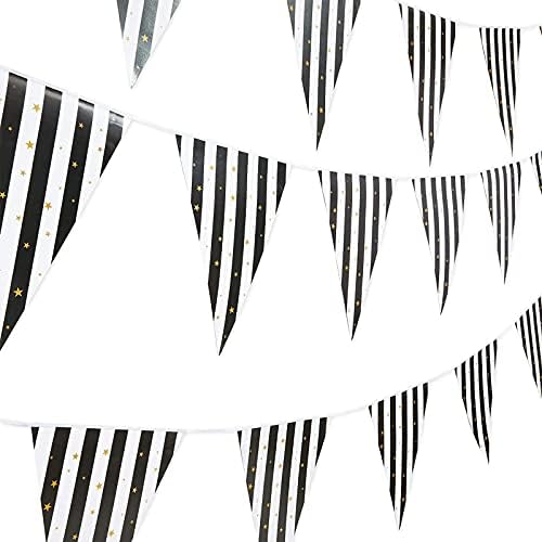 Csillogó Stars & Stripes Háromszög Fél Banner Gyerekeknek, Születésnap, NYE (11 ft, 3 Csomag)