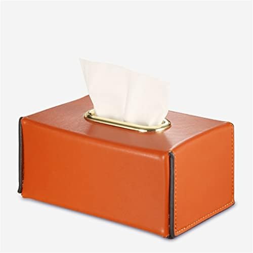 WALNUTA Asztali Bőr Haza Nappali, Hálószoba, Narancssárga, Téglalap alakú Tér Bőr Szövet Doboz Szivattyúzás Papír Doboz (Szín