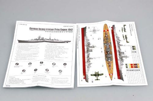 Trombitás 1/700 Német Prinz Eugen Nehéz Cirkáló 1942 Modell Készlet