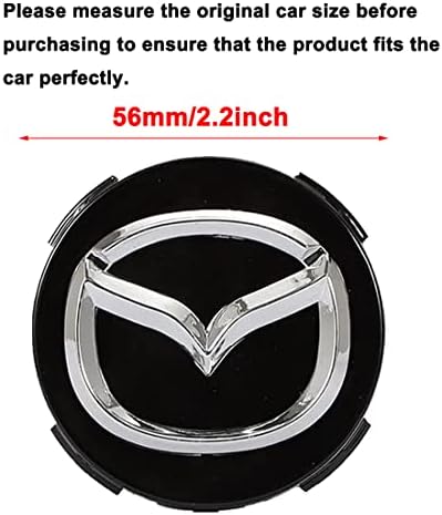 Kerék közepén a Caps Alkatrészek, 56mm/2.2 Felni Kerék közepén Hub Caps Jelvény Fedezni Mazda6 8,2006-2010 Mazda3 OEM Méret