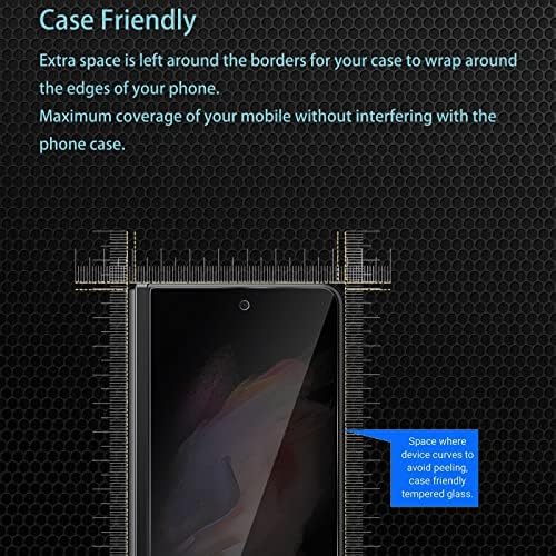 CHRINECY [4 Csomag] 2Pack Privacy Screen Protector Kompatibilis a Samsung Galaxy Z Hajtás 3 5G a 2Pack Kamera Lencséjét Védő,