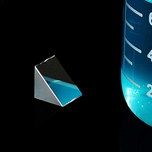 10mm10mm10mm Optikai Üveg Háromszög alakú Prizmák, derékszögű, egyenlő Szárú Prizmák Lencse Optikai K9 Üveg Anyaga Vizsgálati