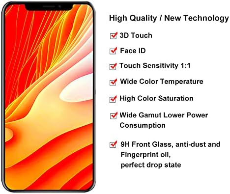 iPhone 12/12 Pro Képernyő Cseréje 6.1 colos, 3D-s Touch LCD Kijelző Digitalizáló érintőképernyő Közgyűlés a Javító Eszközök,