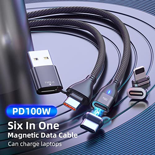 BoxWave Kábel Blackview A90 (Kábel által BoxWave) - MagnetoSnap PD AllCharge Kábel (100W), Mágnes PD 100W Töltés USB Kábel