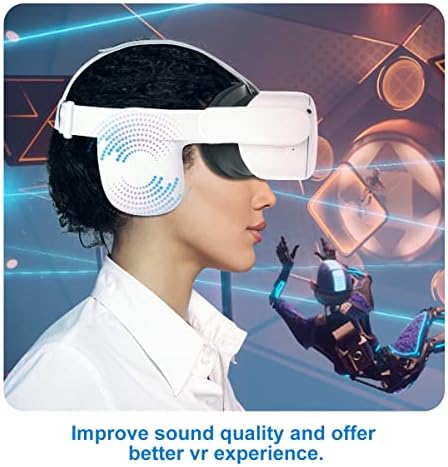 LANMU Szilikon készült fülmelegítő Kompatibilis Meta/Oculus Quest 2, Növeli A hangminőséget, valamint VR Tapasztalat (2 Pack,