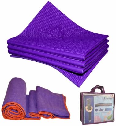 Khataland Jóga Set - YoFoMat (Szabadalmaztatott Összecsukható Yoga Mat) + Nyugalom Prémium Jóga Törölköző + Utazótáska