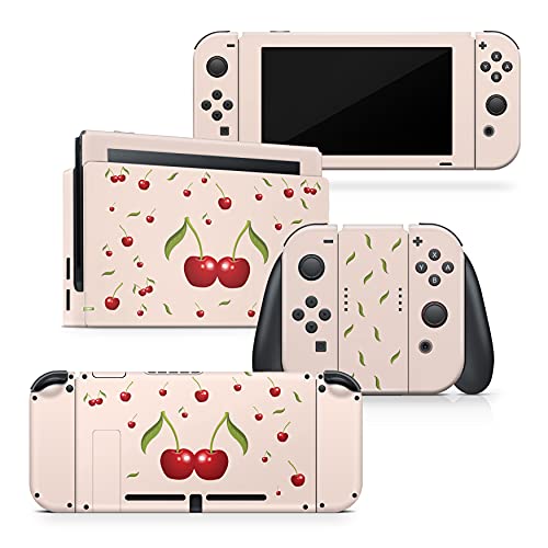 Ízléstelen design Aranyos Pasztell rózsaszín aranyos bőr Kompatibilis a Nintendo kapcsoló cherrys, Vinil-3m matrica Teljes