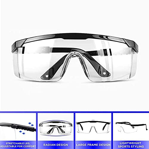 5 PACK-Biztonsági Szemüveg, Védőszemüveg,Z87 Világos Anti-köd Széles Látás, Szem Védelme Szemüveg, UV 400 Blokkoló Szemüveg