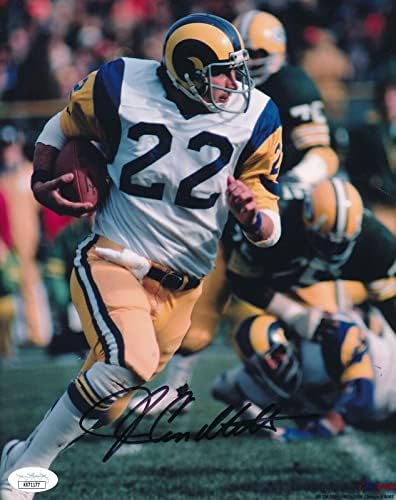 John Cappelletti Dedikált 8x10 Fotó Los Angeles Rams SZÖVETSÉG - Dedikált NFL-Fotók