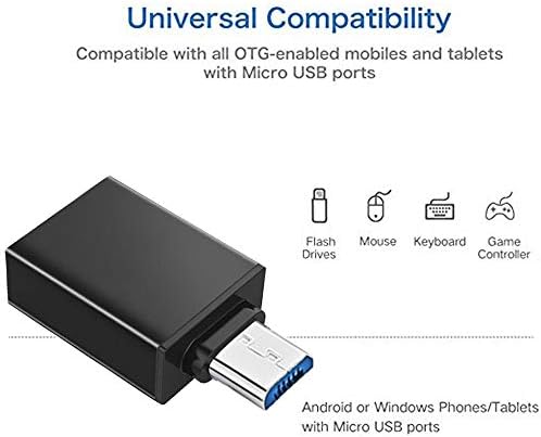 SIREG Micro USB-USB 3.0 OTG Adapter Az Adapter Micro USB Férfi-USB Női Kompatibilis Samsung S7 S6 Szélén S4 S3, LG G4, DJI